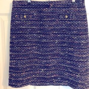 Loft navy fall/ winter skirt